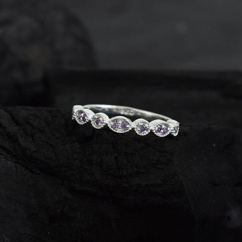 Marquise Half Eternity Band
