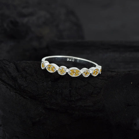 Marquise Half Eternity Band