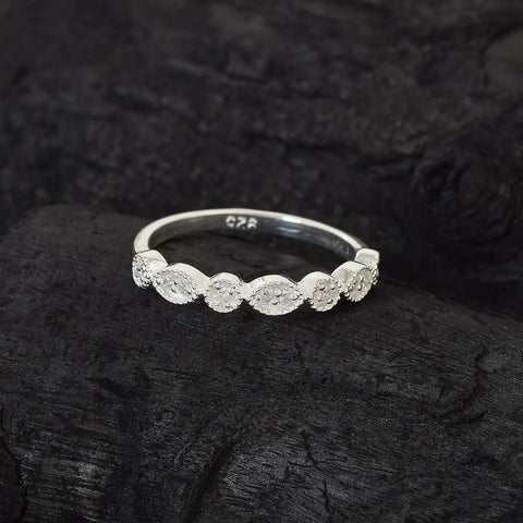 Marquise Half Eternity Band