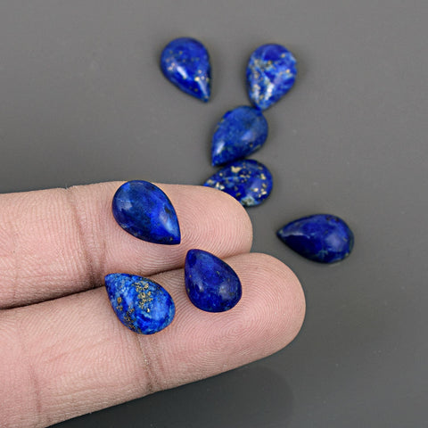 Pear Lapis Lazuli Cabochon Gemstone Lot
