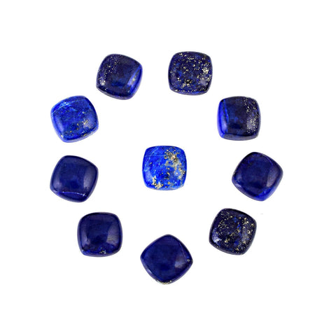 Square Lapis Lazuli Cabochon Gemstone Lot