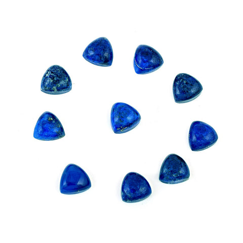 Triangle Lapis Lazuli Cabochon Gemstone Lot