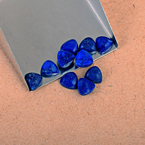 Triangle Lapis Lazuli Cabochon Gemstone Lot