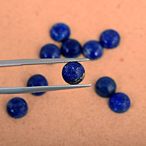 Round Lapis Lazuli Cabochon Gemstone Lot