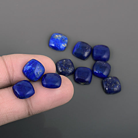 Square Lapis Lazuli Cabochon Gemstone Lot