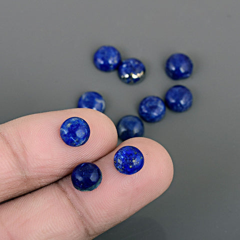Round Lapis Lazuli Cabochon Gemstone Lot