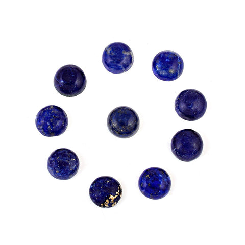 Round Lapis Lazuli Cabochon Gemstone Lot