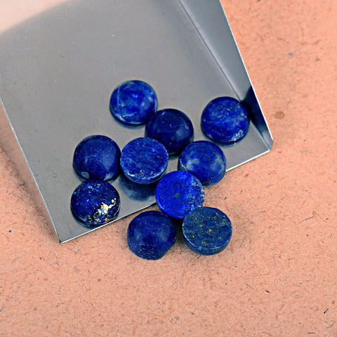 Round Lapis Lazuli Cabochon Gemstone Lot
