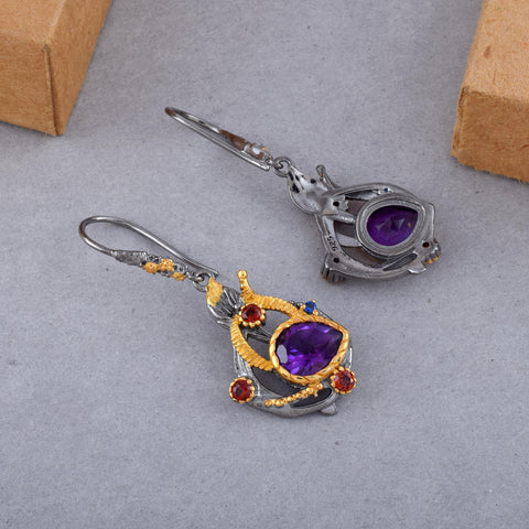 Amethyst Gemstone Earring