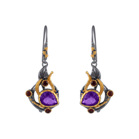 Amethyst Gemstone Earring