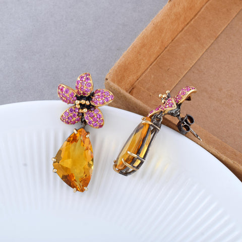 Citrine Gemstone Earring