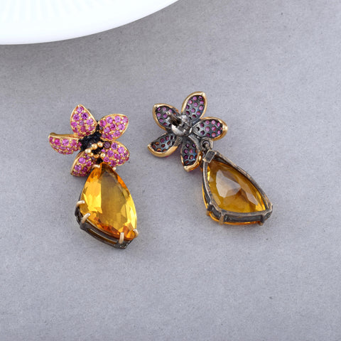 Citrine Gemstone Earring