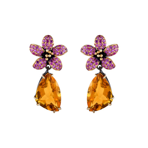 Citrine Gemstone Earring