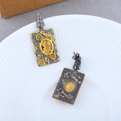 Citrine Gemstone Earring