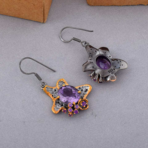 Amethyst Gemstone Earring
