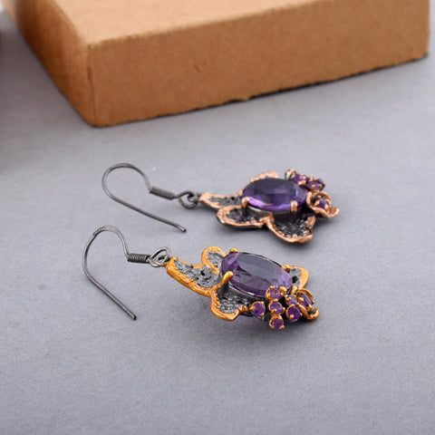 Amethyst Gemstone Earring