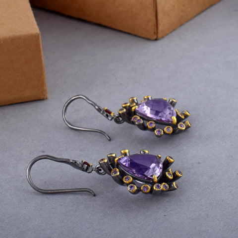 Amethyst Gemstone Earring