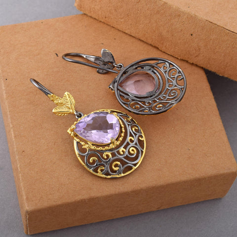 Amethyst Gemstone Earring