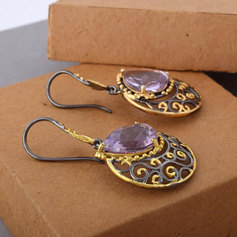 Amethyst Gemstone Earring