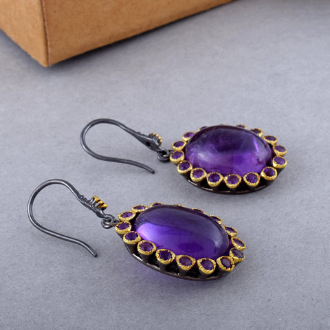 Amethyst Gemstone Earring