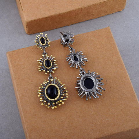 Black Onyx Gemstone Earring