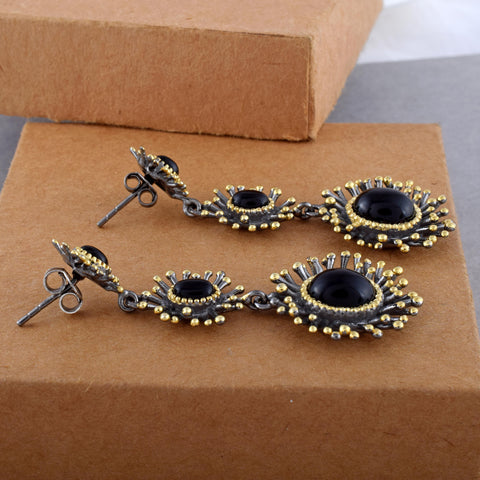 Black Onyx Gemstone Earring