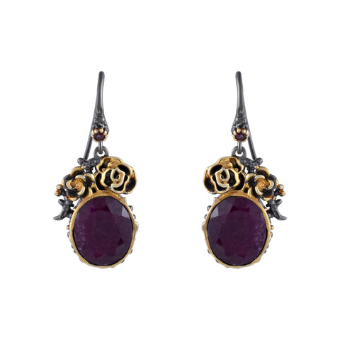 Ruby Gemstone Earring