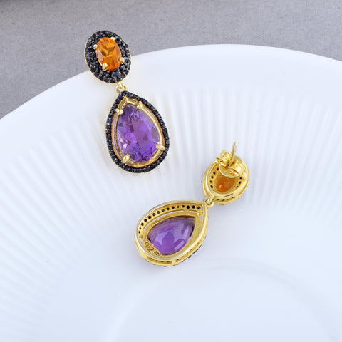 Amethyst Gemstone Earring