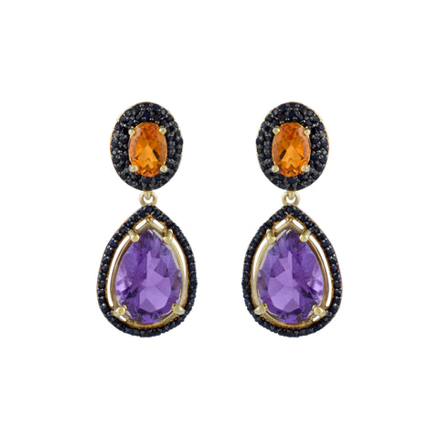 Amethyst Gemstone Earring