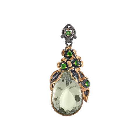 Green Amethyst Gemstone Pendant