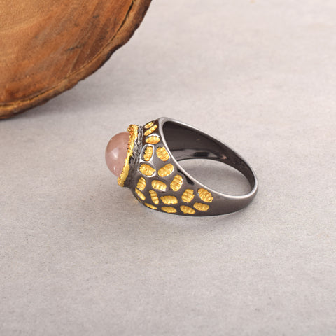 Rose Quartz Gemstone Ring