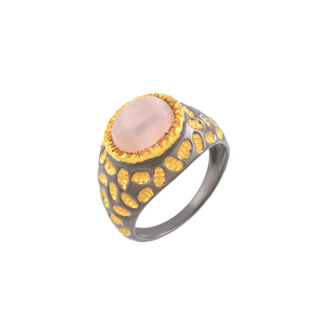 Rose Quartz Gemstone Ring
