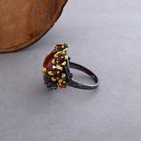 Carnelian Gemstone Ring