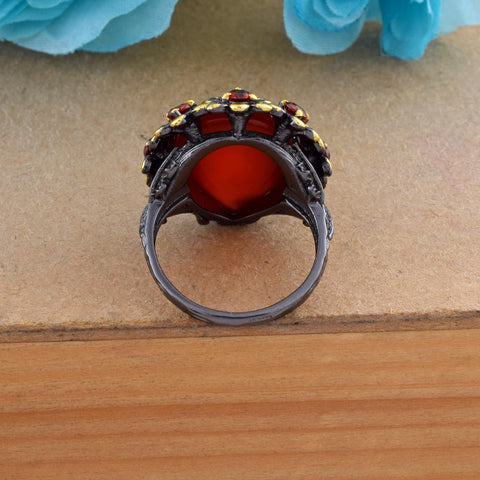 Carnelian Gemstone Ring