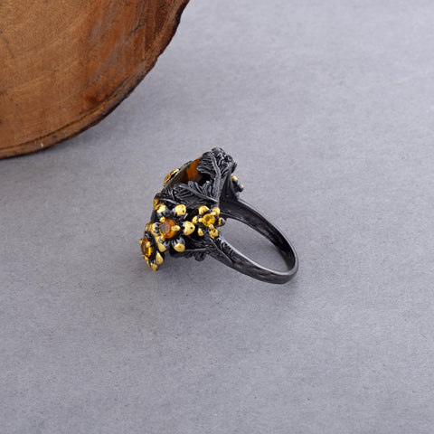 Pietersite Gemstone Ring