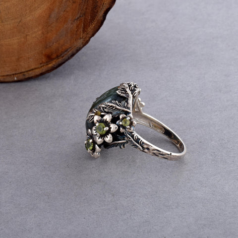 Seraphinite Gemstone Ring