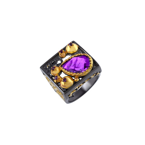 Amethsyt Gemstone Ring
