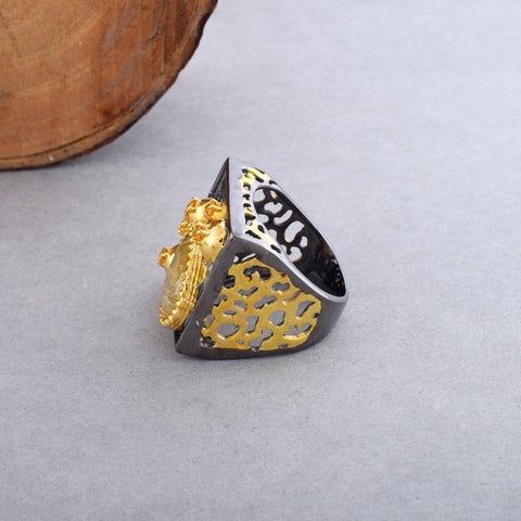 Golden Rutile Gemstone Ring