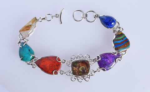 Ammolite Bracelet-Multistone