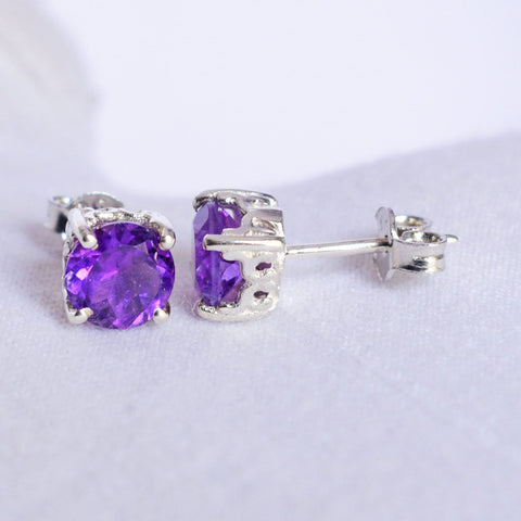 Vintage Amethyst Studs
