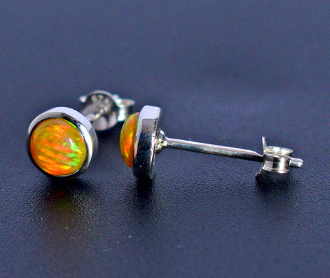Yellow Mini Opal Studs