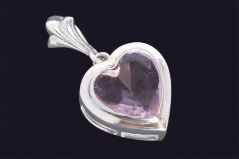 Rose Quartz Ace of Hearts Pendant