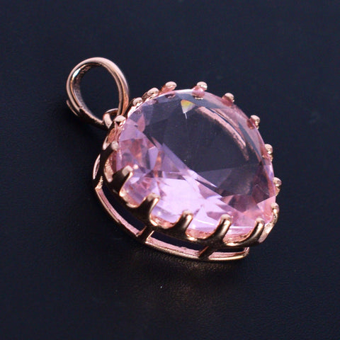 Rose Quartz Heart Pendant