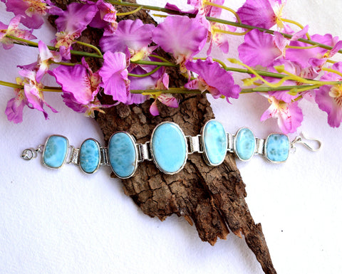 Larimar Bracelet-Statement
