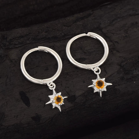 Carnelian Starburst Huggies