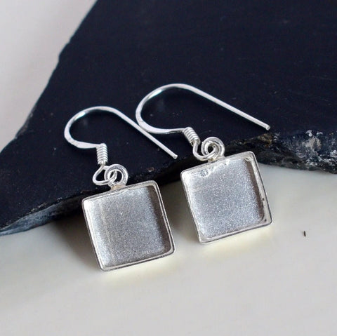 Square Collet for Earrings - Set of 5 earrings