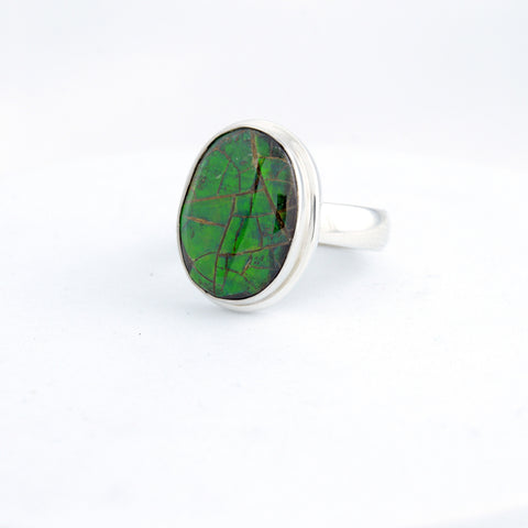 Ammolite Ring-Oval