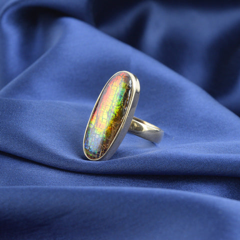 Ammolite Ring-Oval