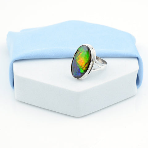Ammolite Ring-Oval