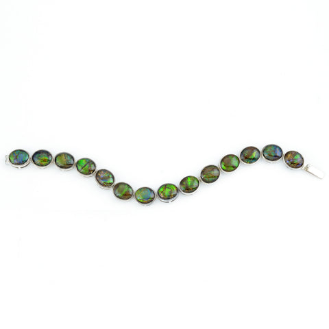 Ammolite Bracelet-Statement Tennis Bracelet